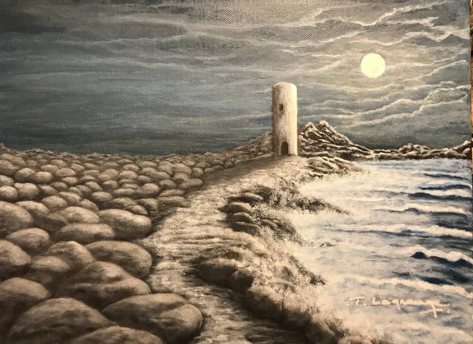 peinture représentant un phare